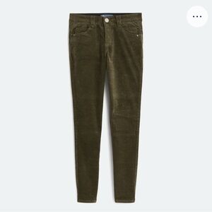 Democracy Green Skinny Corduroy Pants